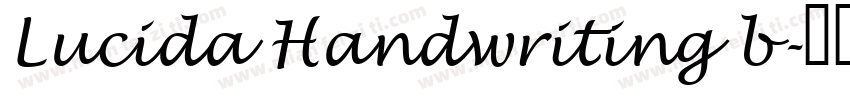 Lucida Handwriting b字体转换